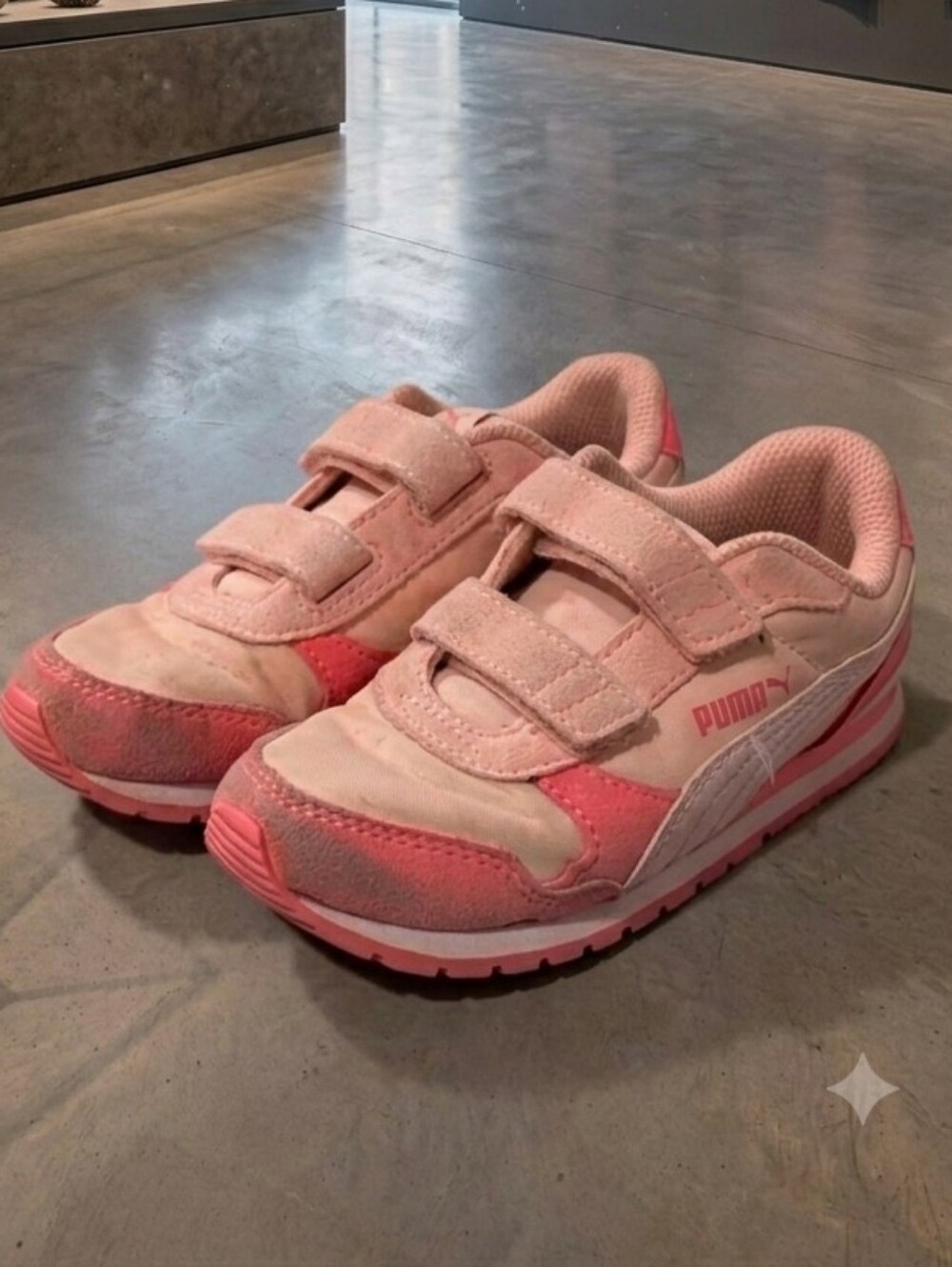 PUMA Kids Sneakers in Pink and Cream
